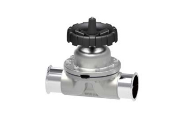 衛生(shēng)級手動不鏽鋼(gāng)隔膜閥